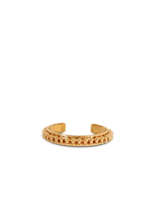 Balmain Brass Biker Chain Bracelet Gold | KDCPYOB-70