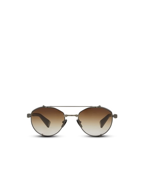 Balmain Brigade Iv Sunglasses Brown | GMWBJIH-92