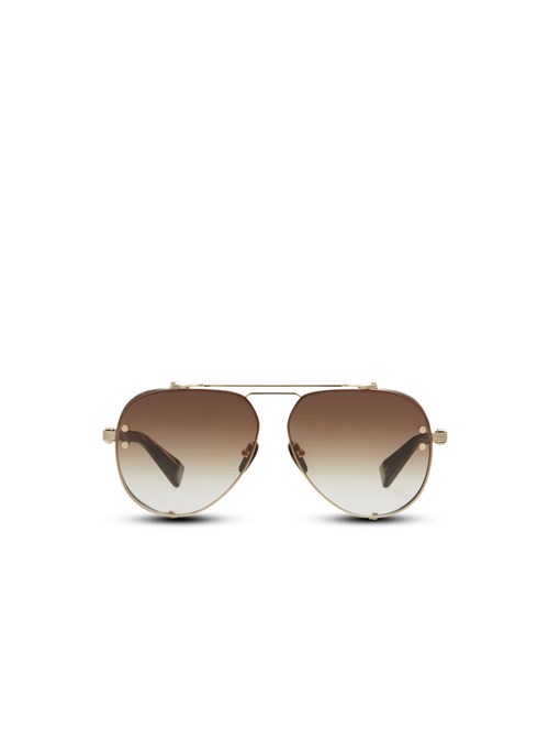 Balmain Captaine Sunglasses Brown | CBAILZT-72