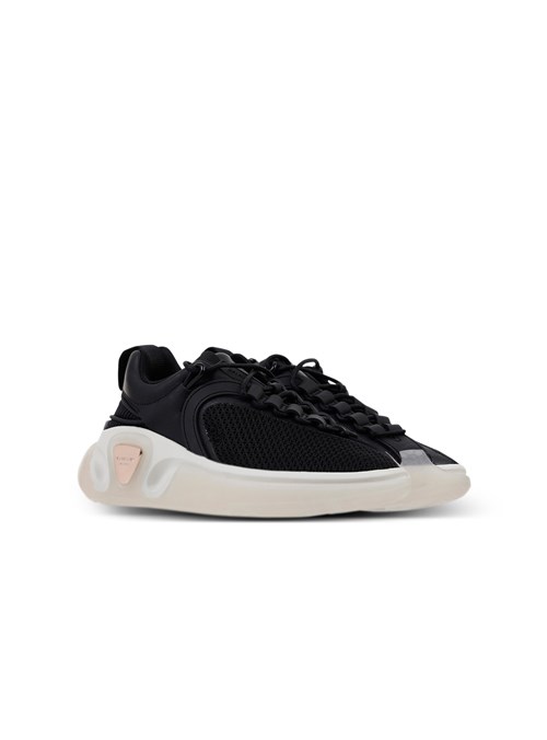 Balmain Leather And Mesh B-runner Sneakers Black | QFWJCSB-62