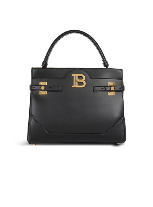 Balmain Leather B-buzz Top Handle Bag Black | EJFGLDQ-63