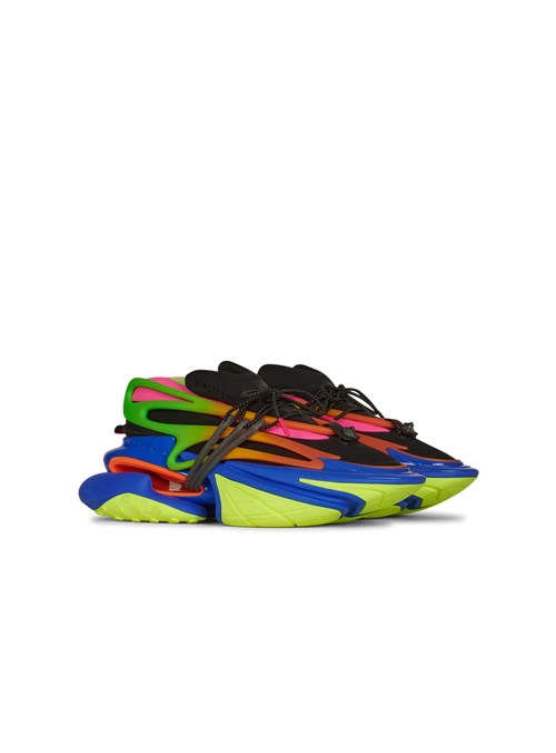 Balmain Multicolor Neoprene And Leather Unicorn Low-top Sneakers Multicolor | ATDVELG-31