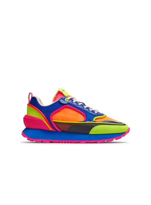 Balmain Multicolor Suede, Nylon And Mesh Racer Low-top Sneakers Multicolor | SWJOIXP-80