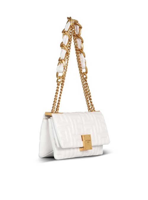 Balmain Small 1945 Soft Bag In Quilted Leather Pink | XITAFRC-57