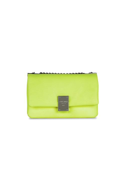 Balmain Small-sized Faux Leather 1945 Soft Bag Yellow | ODHNMIV-94