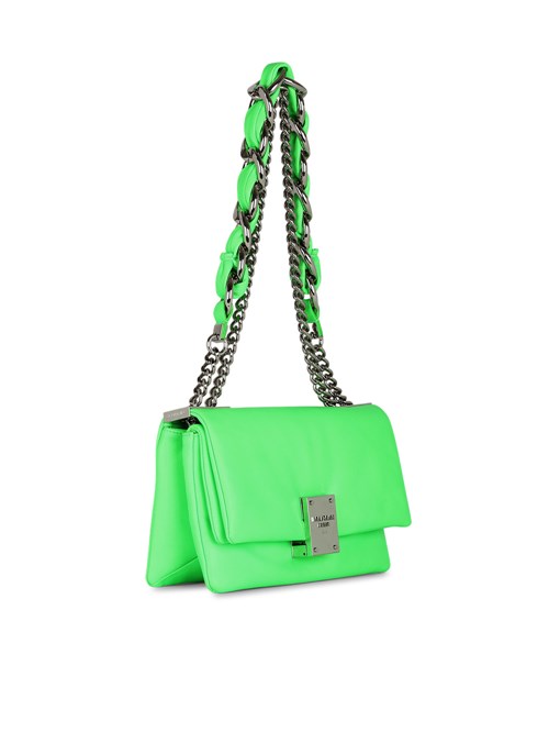 Balmain Small-sized Faux Leather 1945 Soft Bag Green | VTGRNKY-76