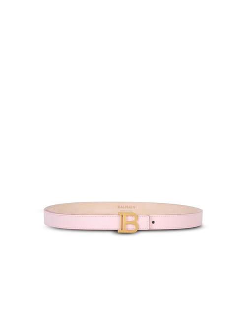 Balmain Smooth Leather B-belt Belt Pink | FURHYBO-01