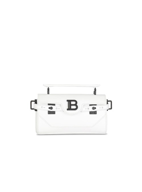 Balmain Smooth Leather B-buzz 19 Baguette Bag White | ZACFXVO-05