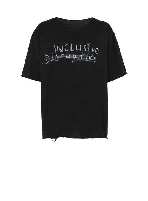 Balmain Unisex - Printed Cotton T-shirt Black | ZANGHQE-83