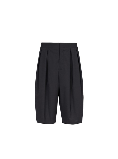 Balmain Wool Shorts Black | JCXFHUD-93