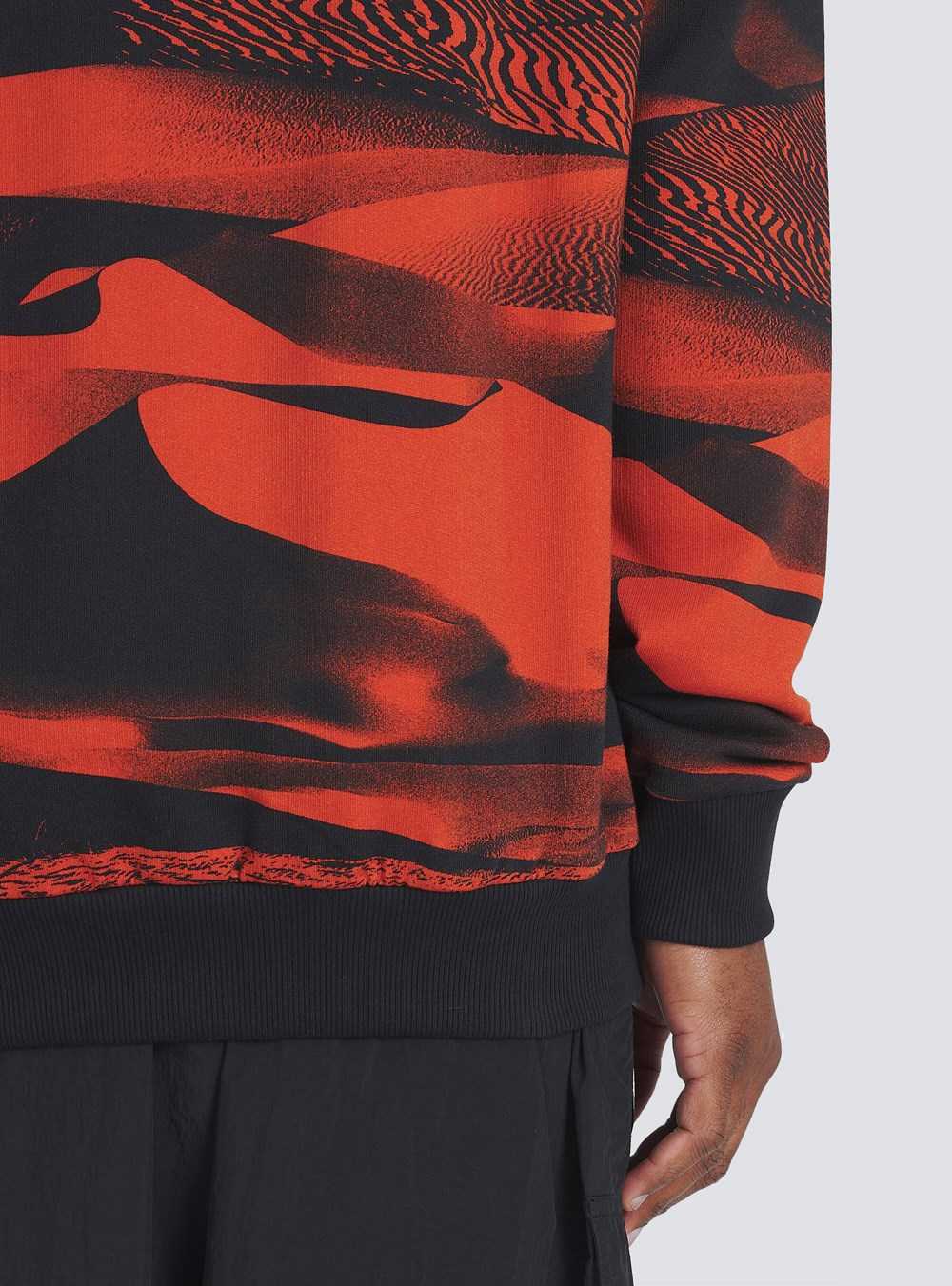 Balmain All Over Printed Sweatshirt With Balmain Logo Multicolor | KYPUQXI-42