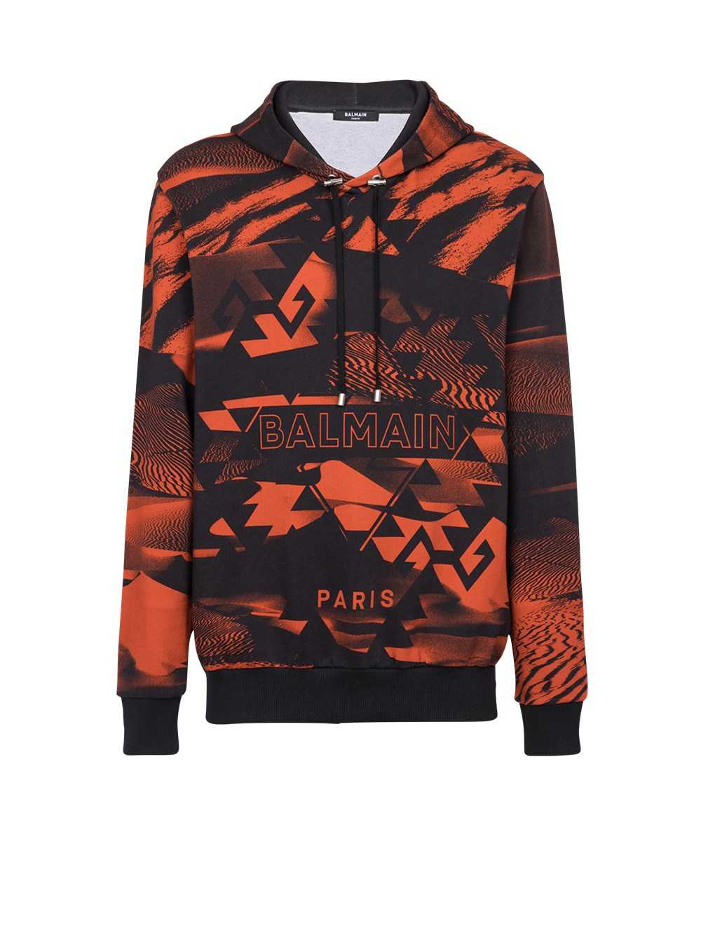 Balmain All Over Printed Sweatshirt With Balmain Logo Multicolor | KYPUQXI-42