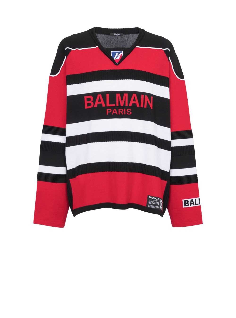 Balmain B-sporty Boxy Sweatshirt Red | QRHNIAL-79