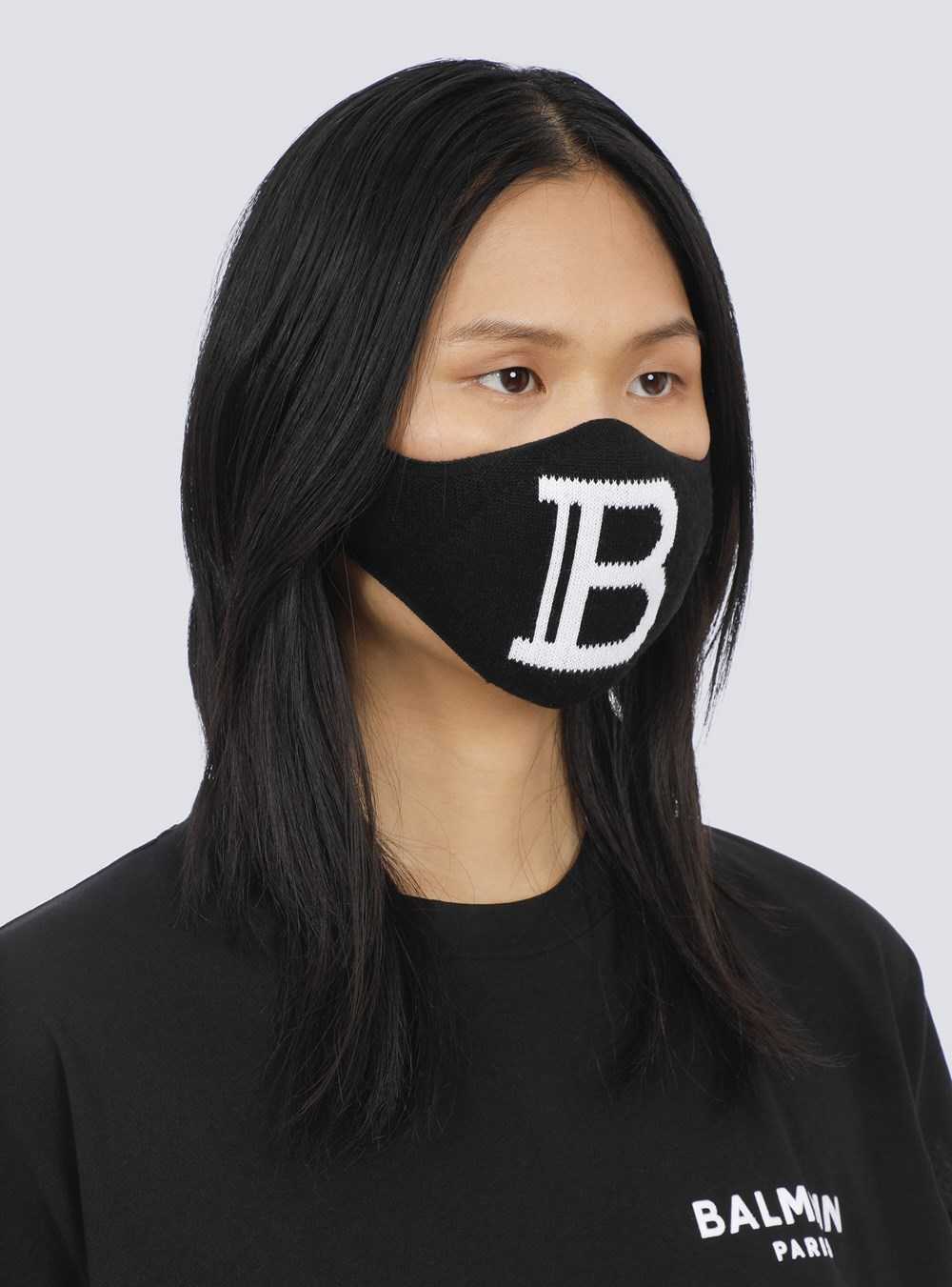 Balmain Balmain Cotton Mask Black | FGMKWYH-85