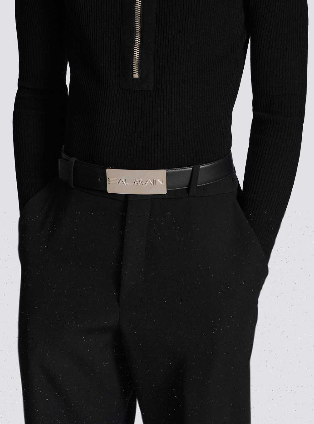 Balmain Balmain Leather Belt Black | DWSZYQI-86