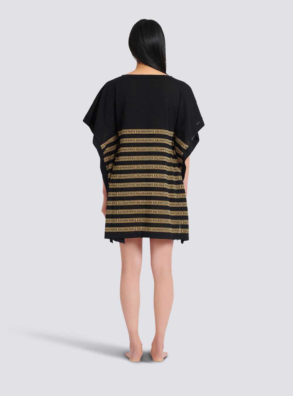 Balmain Balmain Logo Beach Dress Black | VSURPAJ-04