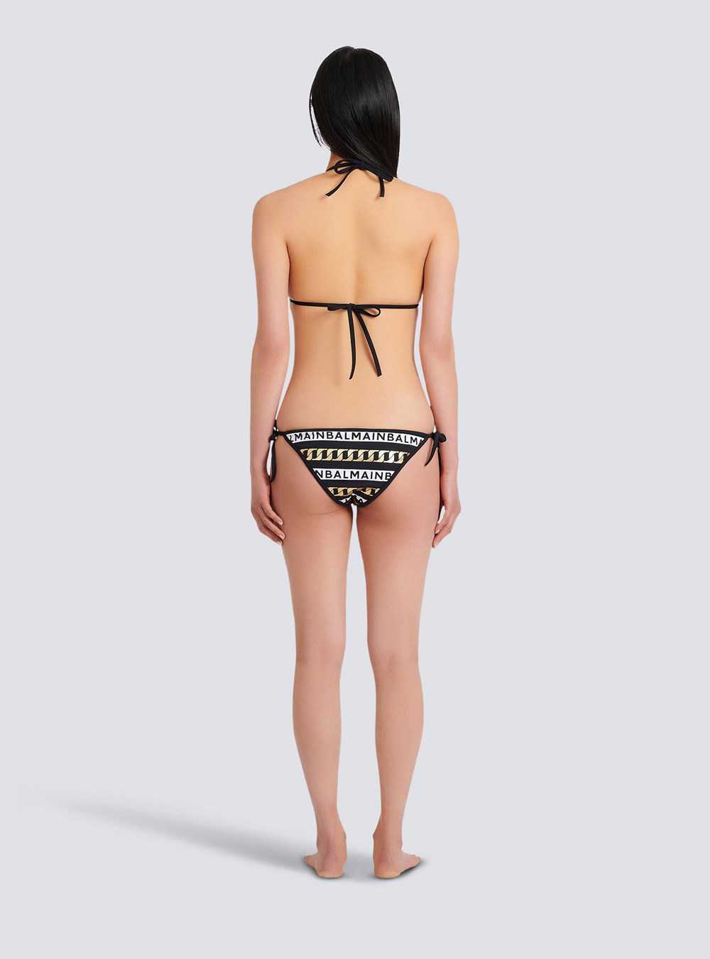 Balmain Balmain Logo Bikini Black | SJETIXW-16