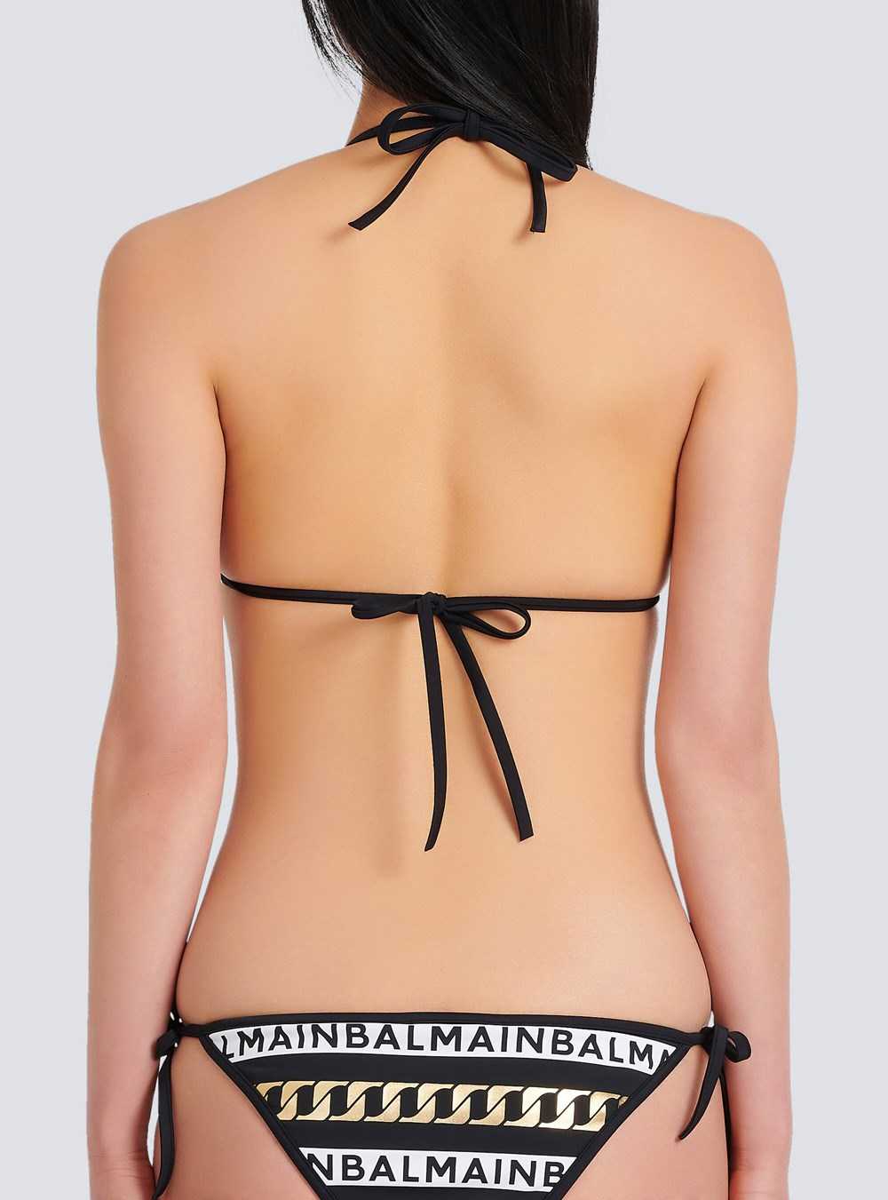 Balmain Balmain Logo Bikini Black | SJETIXW-16