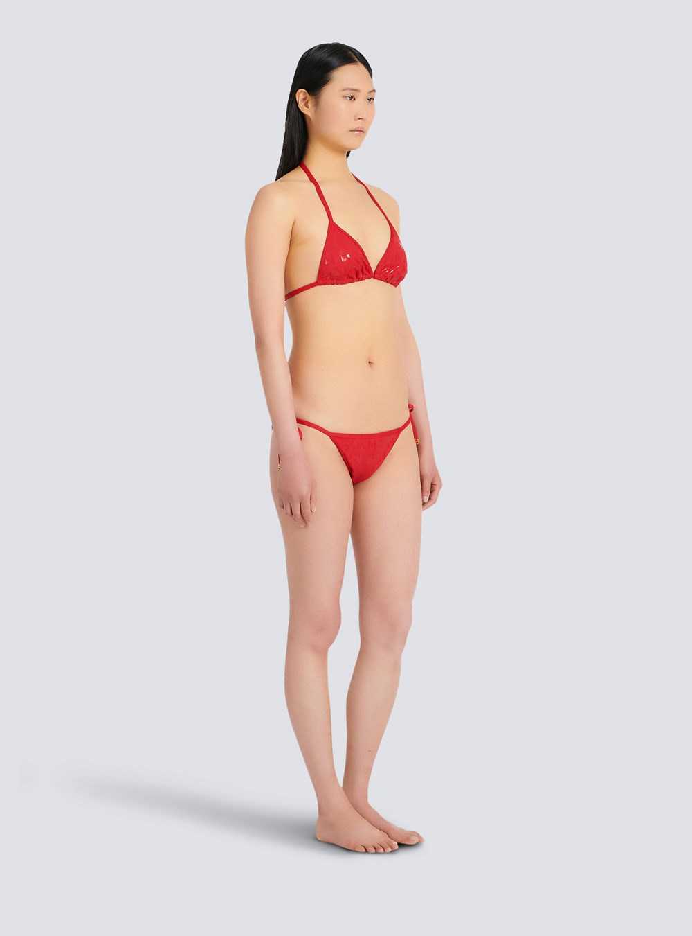 Balmain Balmain Logo Bikini Red | XNBAPVD-84