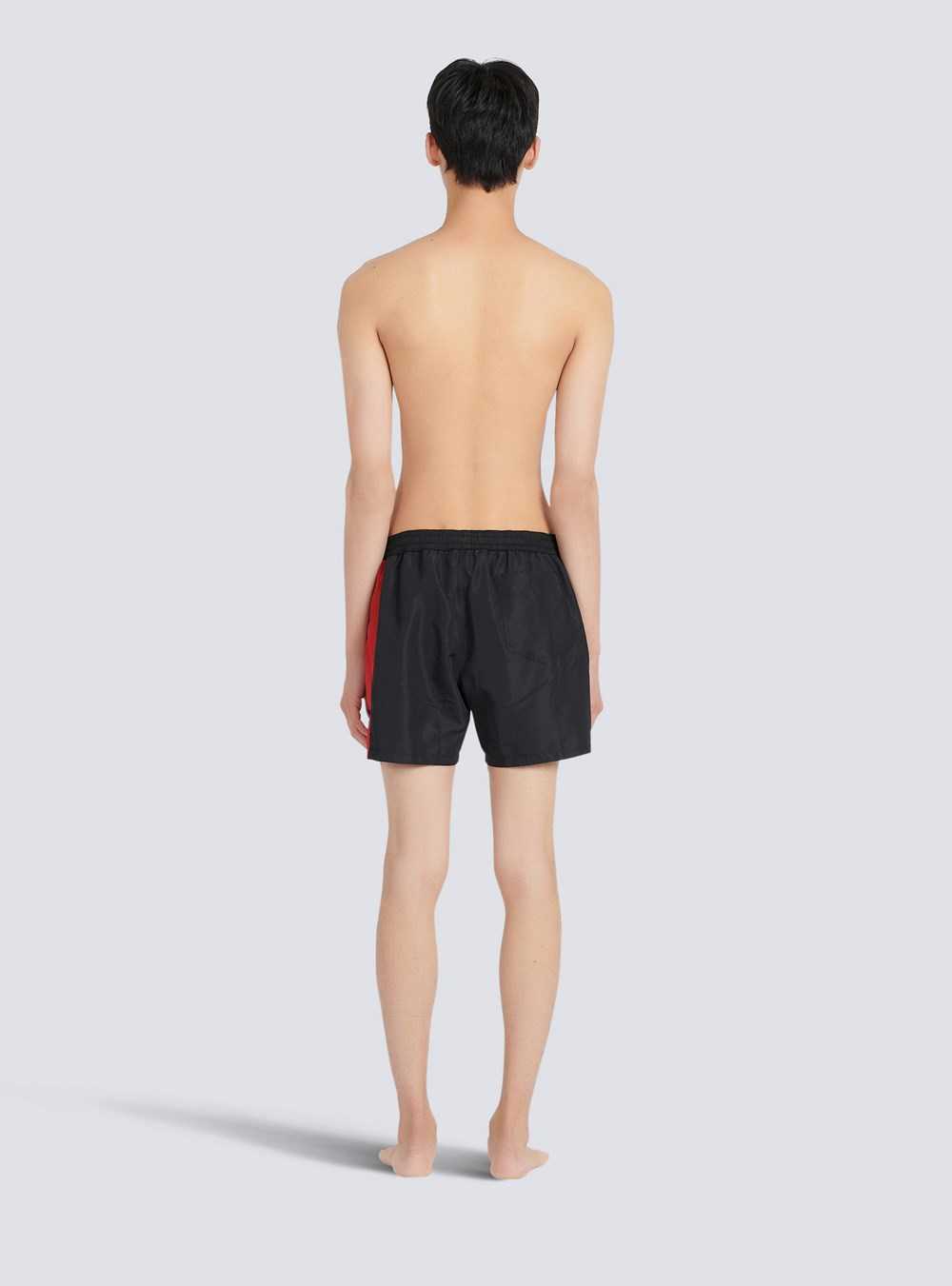 Balmain Balmain Logo Swim Shorts Black | NQSHODT-68