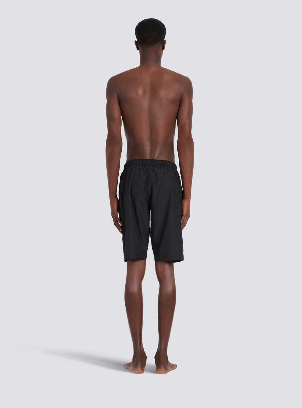 Balmain Balmain Logo Swim Shorts Black | TGCVZIE-19