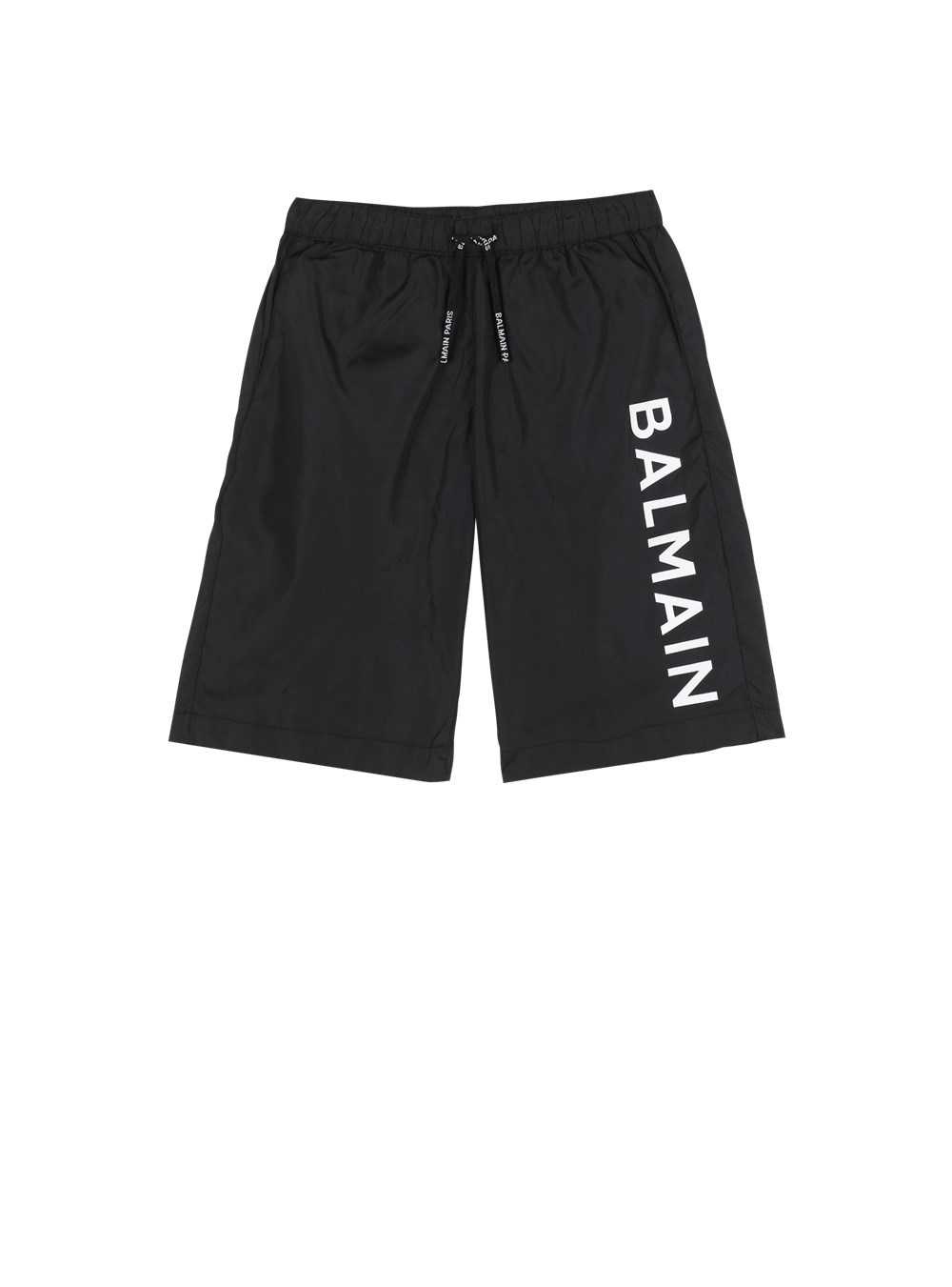 Balmain Balmain Logo Swim Shorts Black | XUWDKEP-73