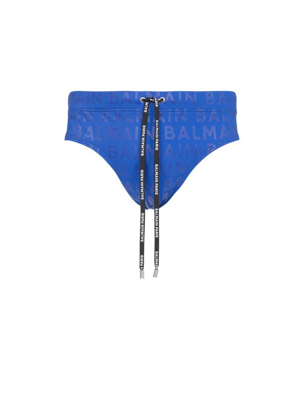 Balmain Balmain Logo Swimming Trunks Blue | OBKFCRQ-18