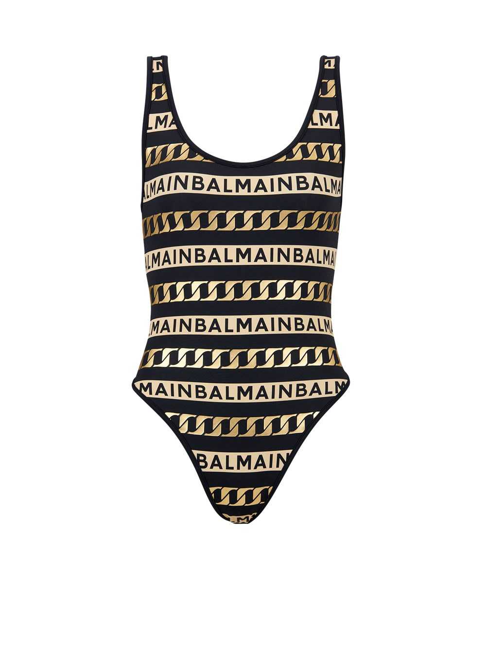 Balmain Balmain Logo Swimsuit Black | LKOZWAC-03