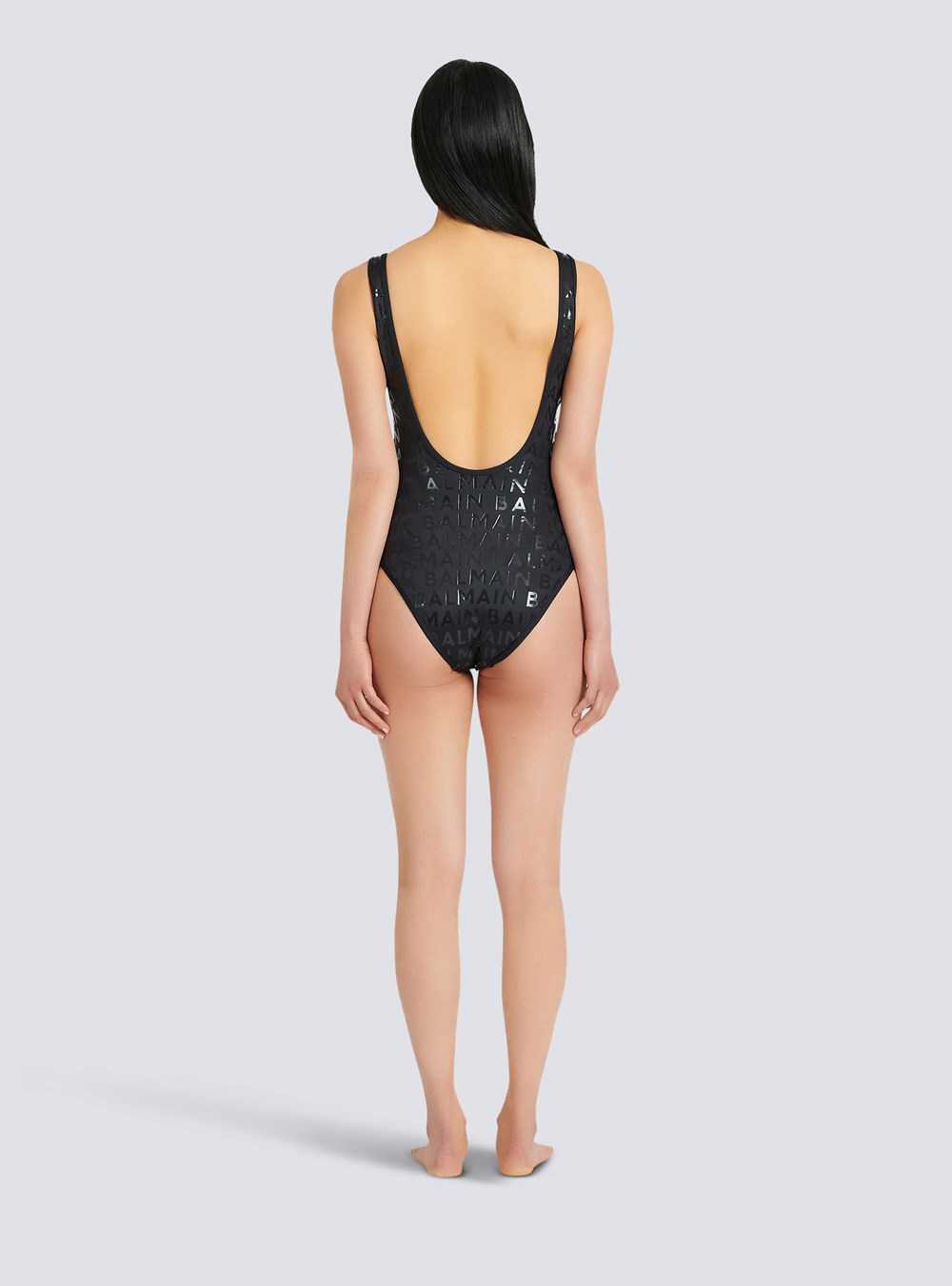 Balmain Balmain Logo Swimsuit Black | NQPESBT-01