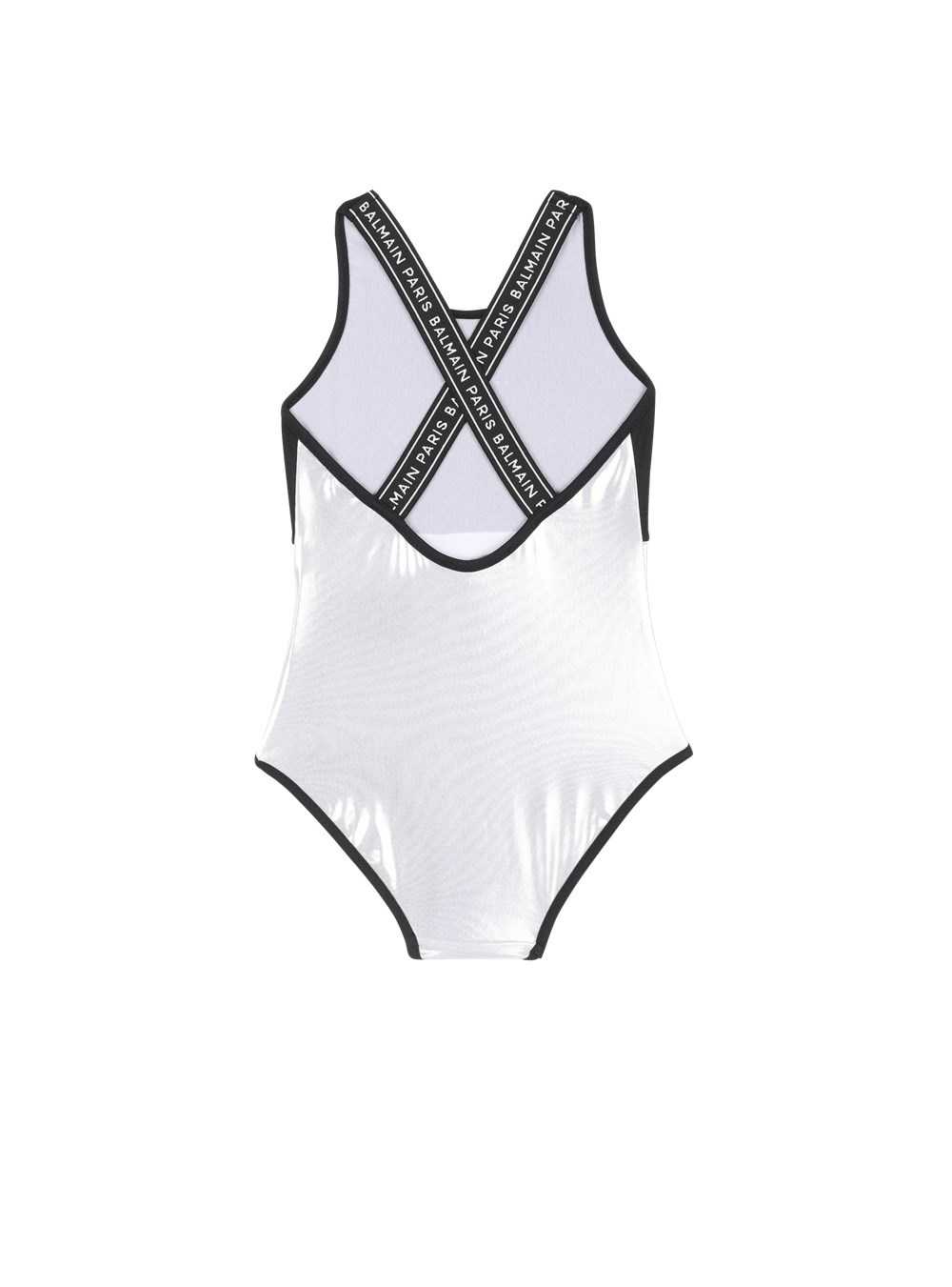 Balmain Balmain Logo Swimsuit Silver | VFZSRIP-47