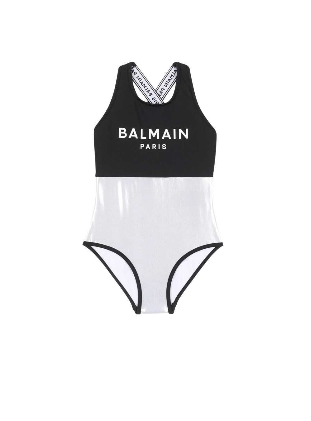 Balmain Balmain Logo Swimsuit Silver | VFZSRIP-47