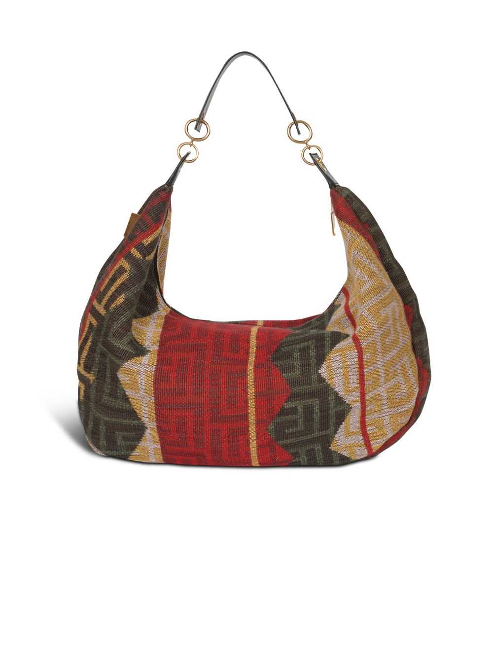 Balmain Balmain Monogram Needlepoint Maxi Hobo Bag Multicolor | QIETAMF-35