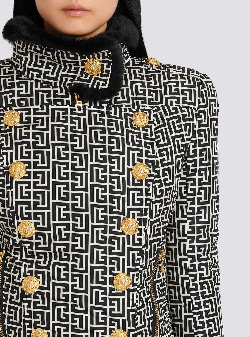 Balmain Balmain Monogram Print Jacket Black | VUHFDCW-27