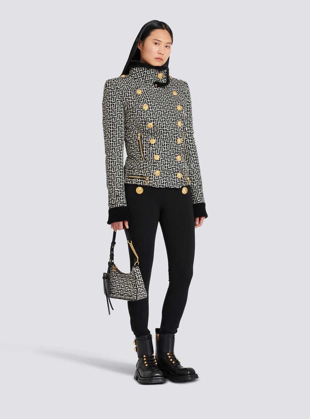 Balmain Balmain Monogram Print Jacket Black | VUHFDCW-27