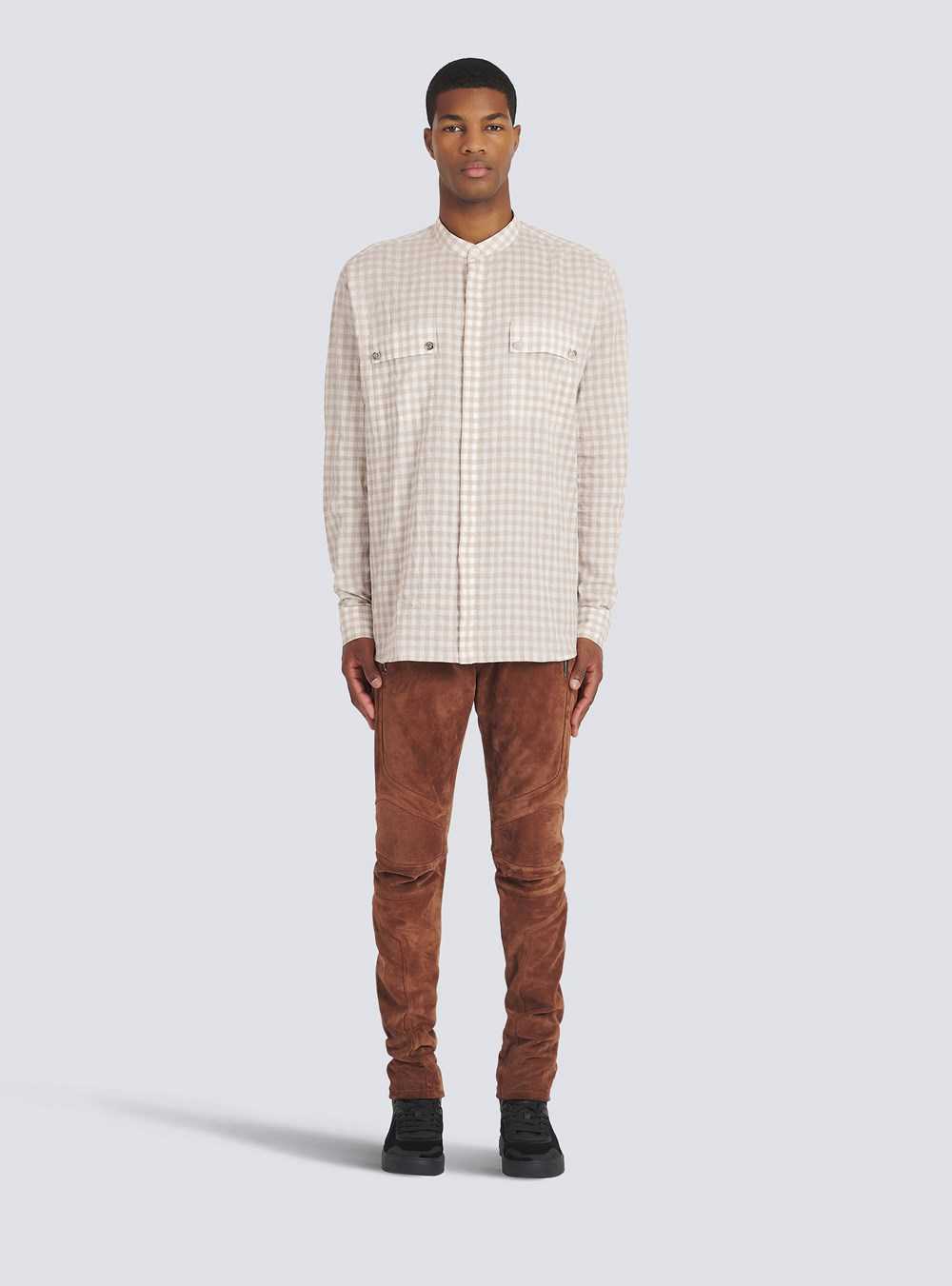 Balmain Balmain X Netflix -cotton Shirt Beige | PXZHISV-12