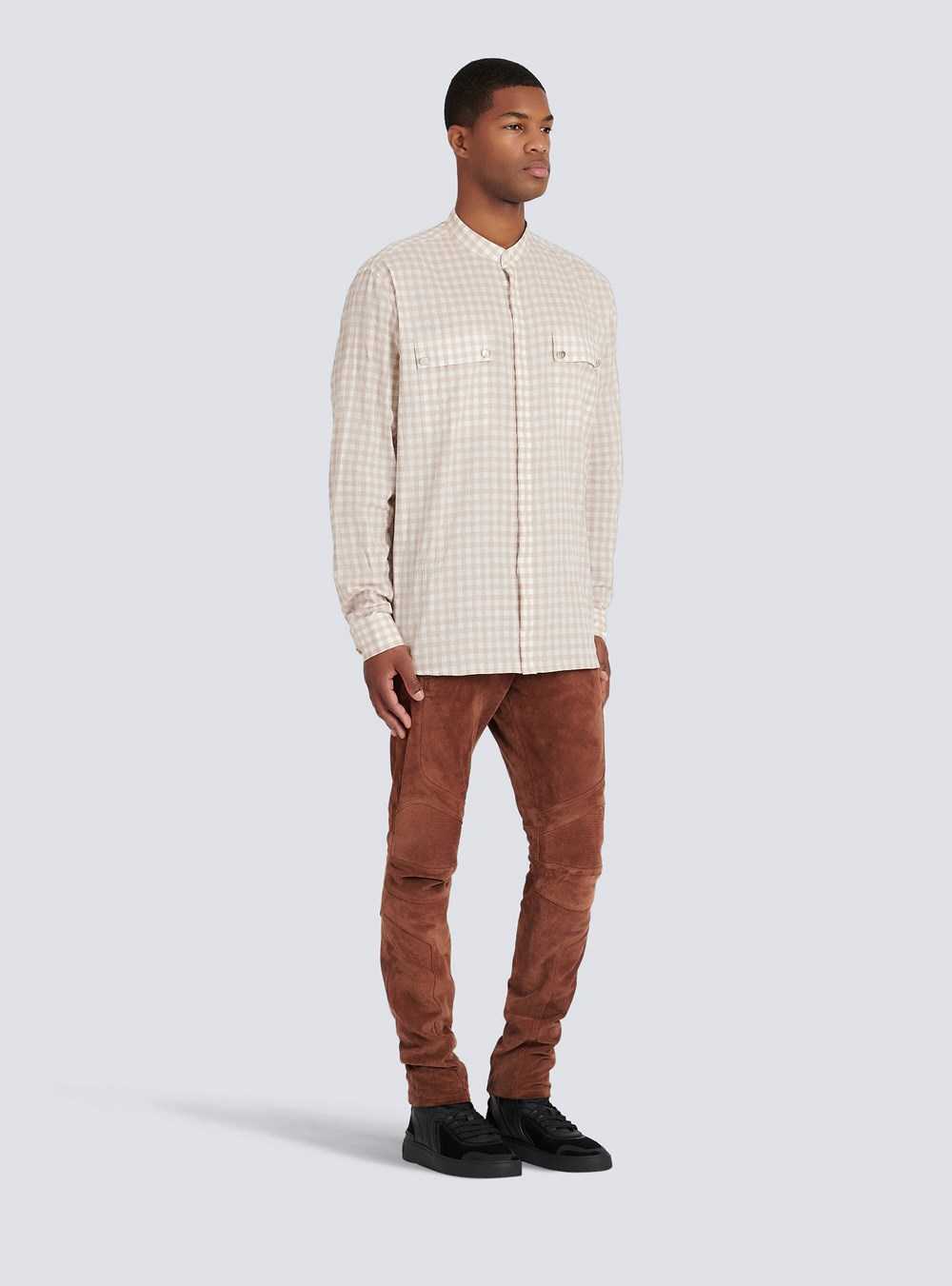 Balmain Balmain X Netflix -cotton Shirt Beige | PXZHISV-12