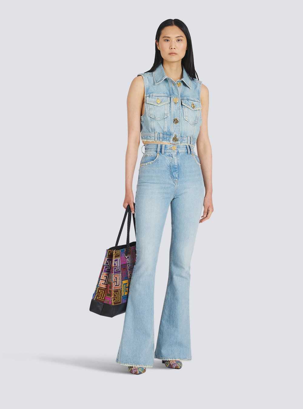 Balmain Bootcut Eco-designed Jeans Blue | APDGLUS-26