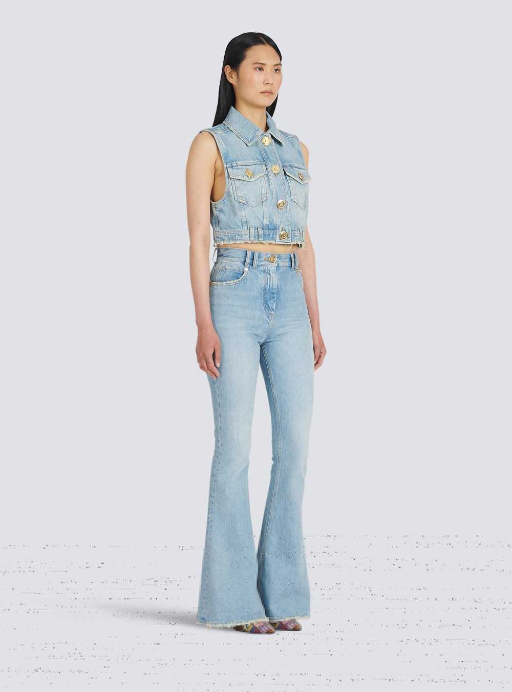 Balmain Bootcut Eco-designed Jeans Blue | APDGLUS-26