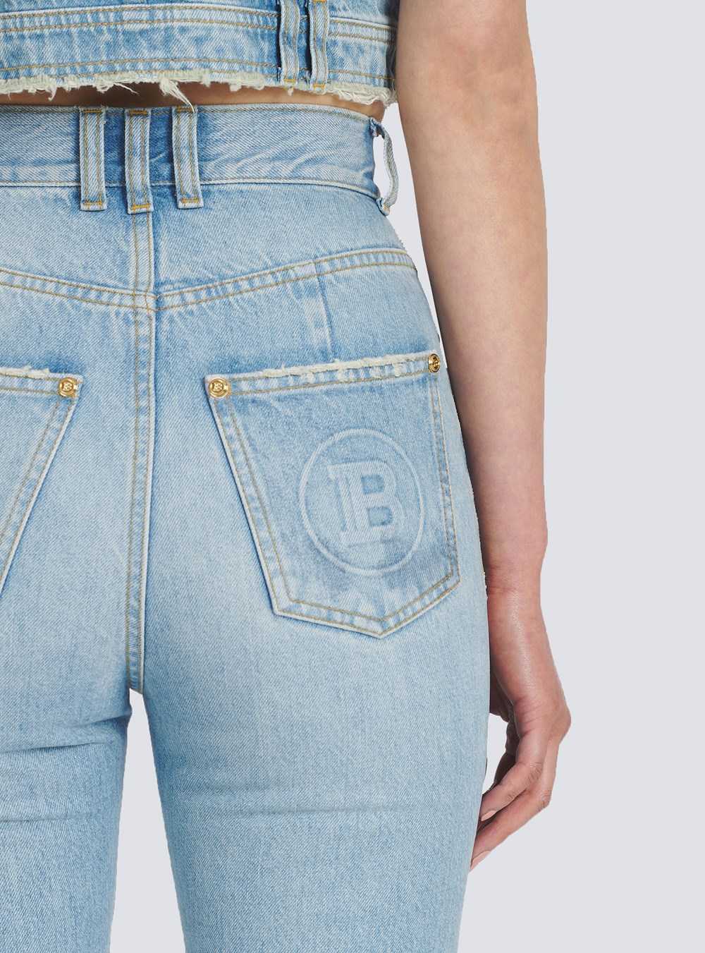 Balmain Bootcut Eco-designed Jeans Blue | APDGLUS-26