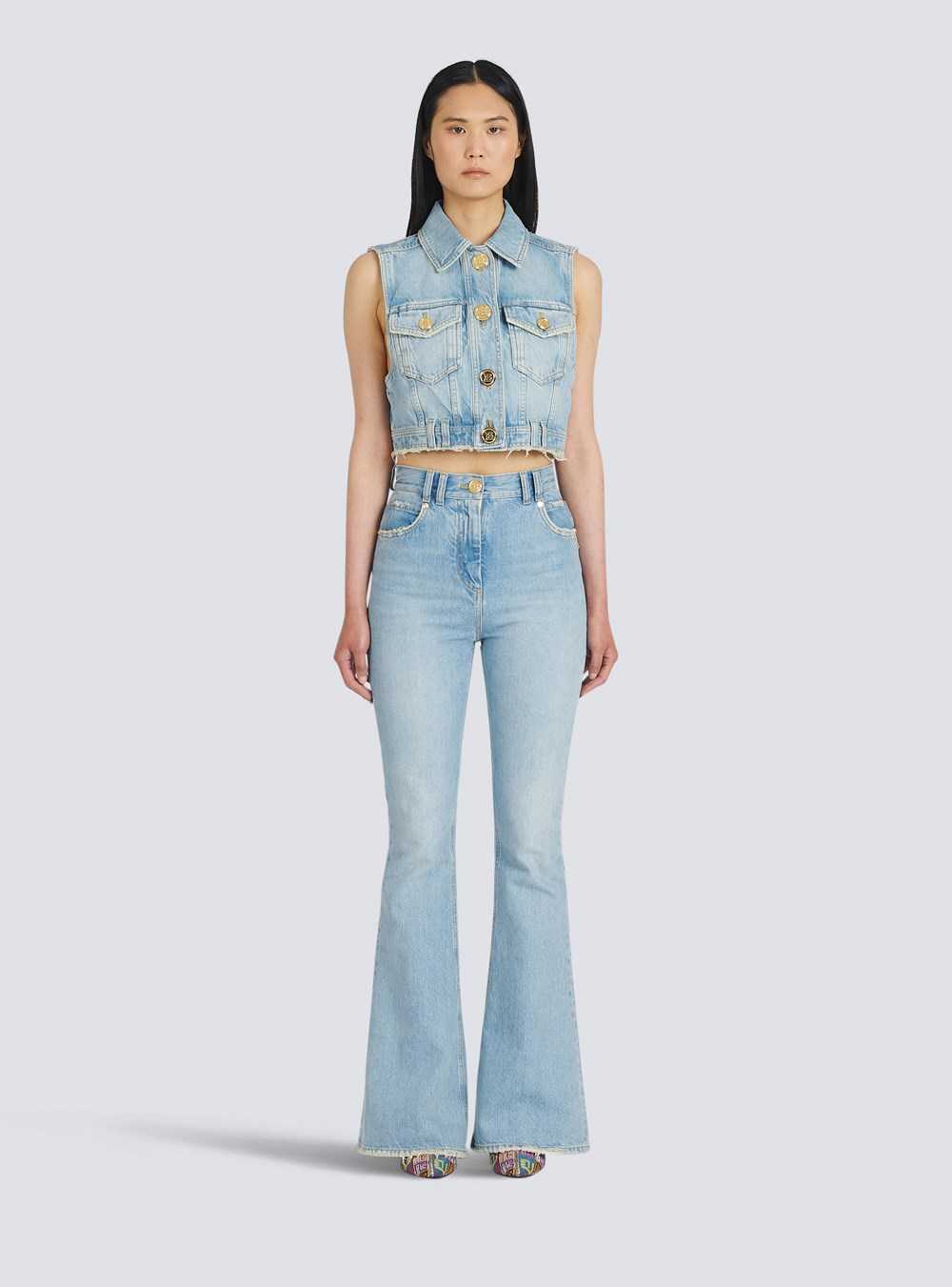 Balmain Bootcut Eco-designed Jeans Blue | APDGLUS-26