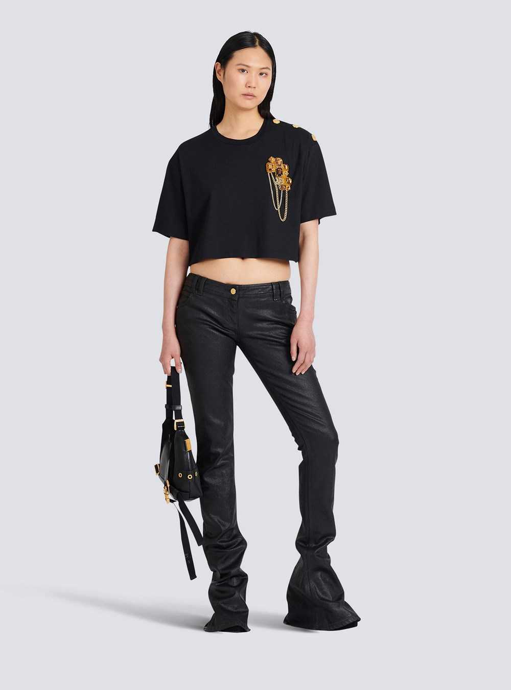 Balmain Bootcut Jeans Black | CNJRLQT-04