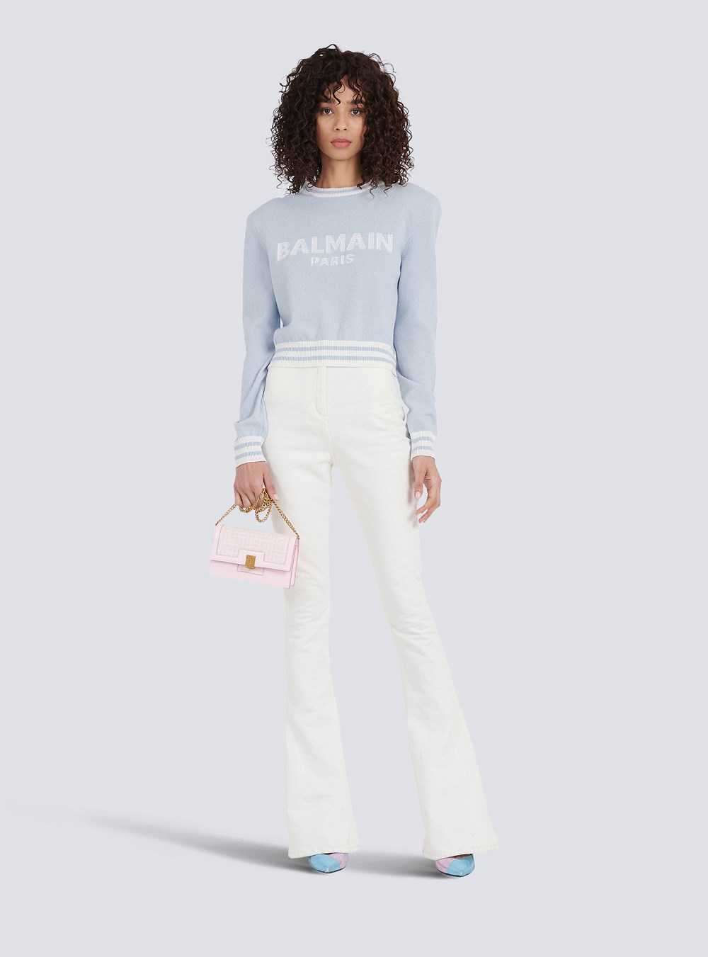 Balmain Bootcut Jeans White | XBFTWGD-42