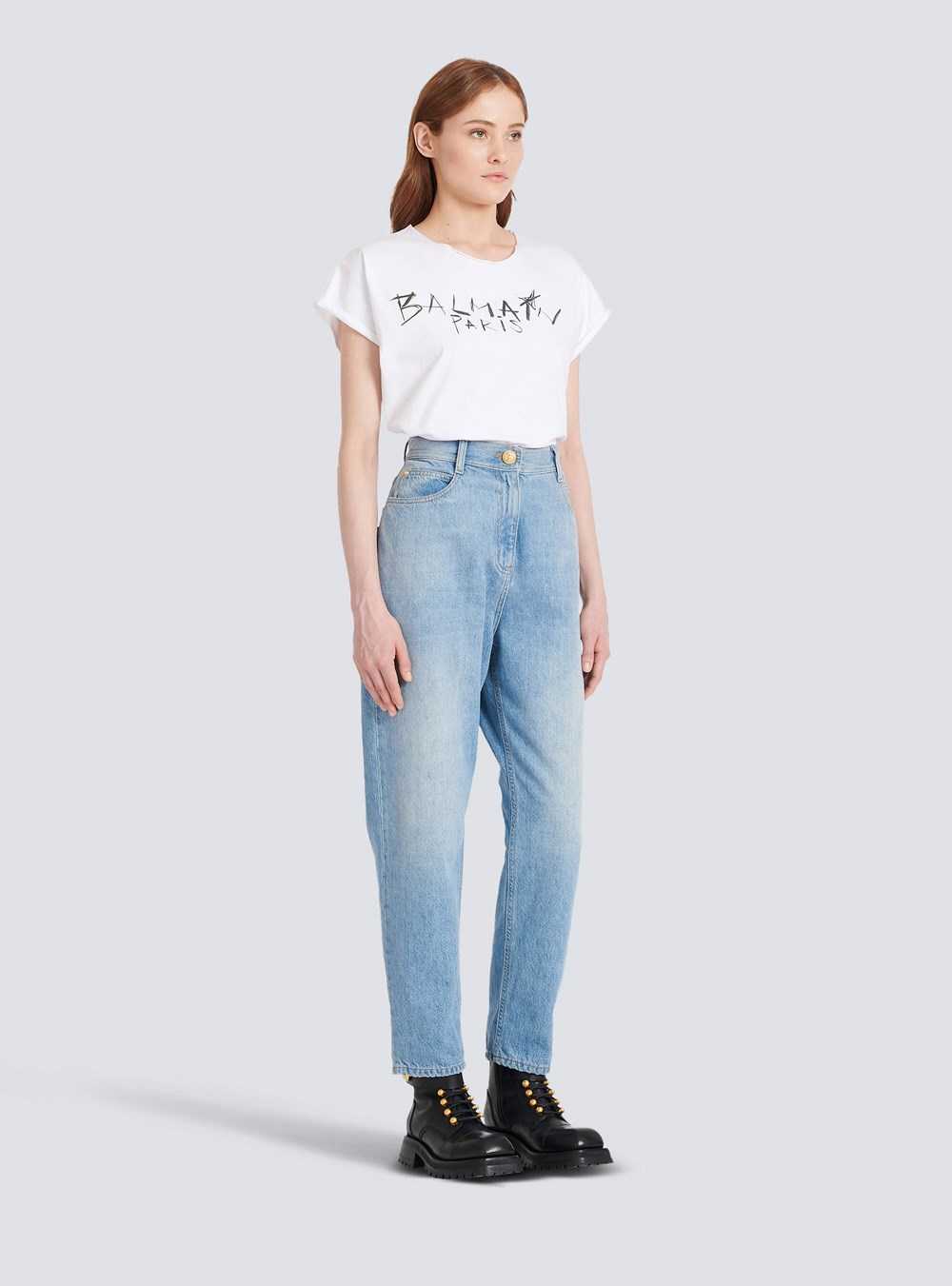 Balmain Boyfriend Cut Jeans Blue | SXCEBKP-24