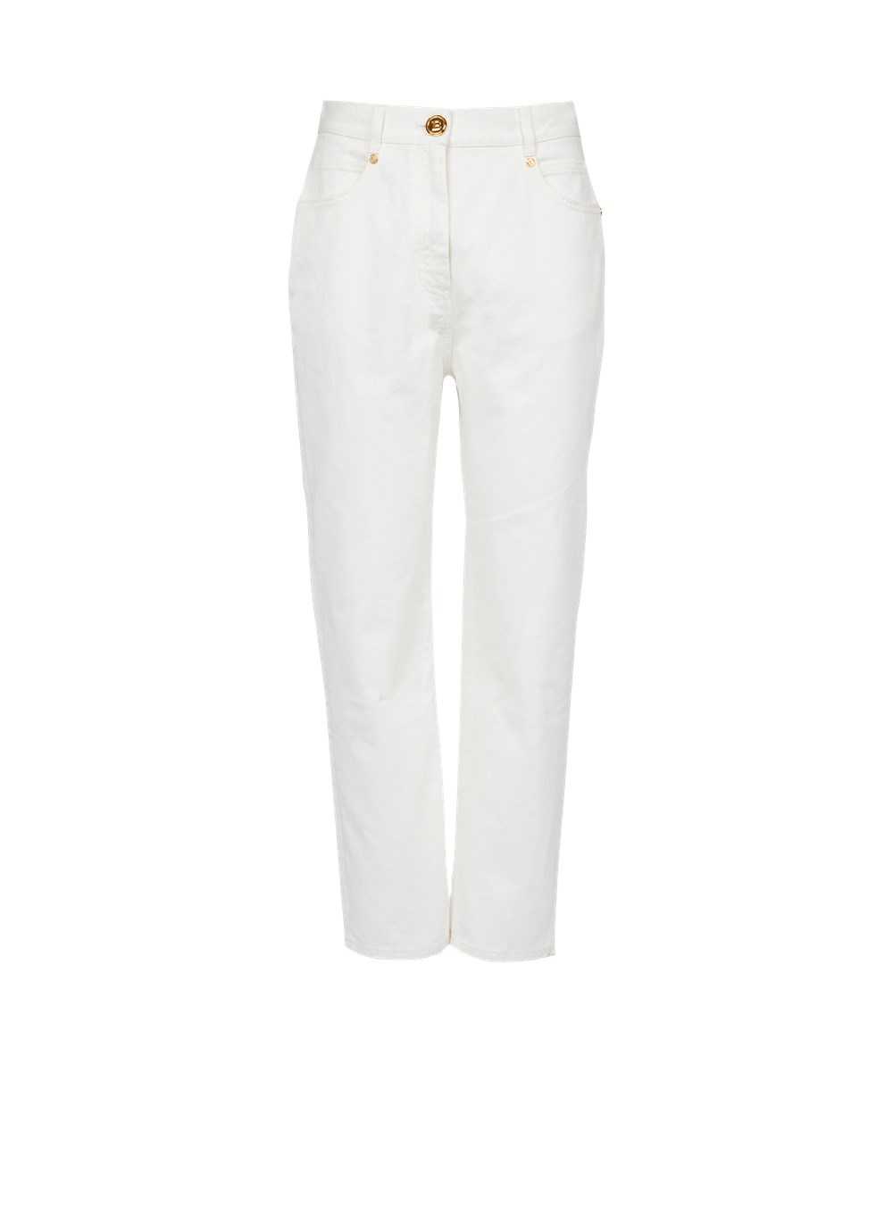 Balmain Boyfriend Cut Jeans White | JHRKVMS-73