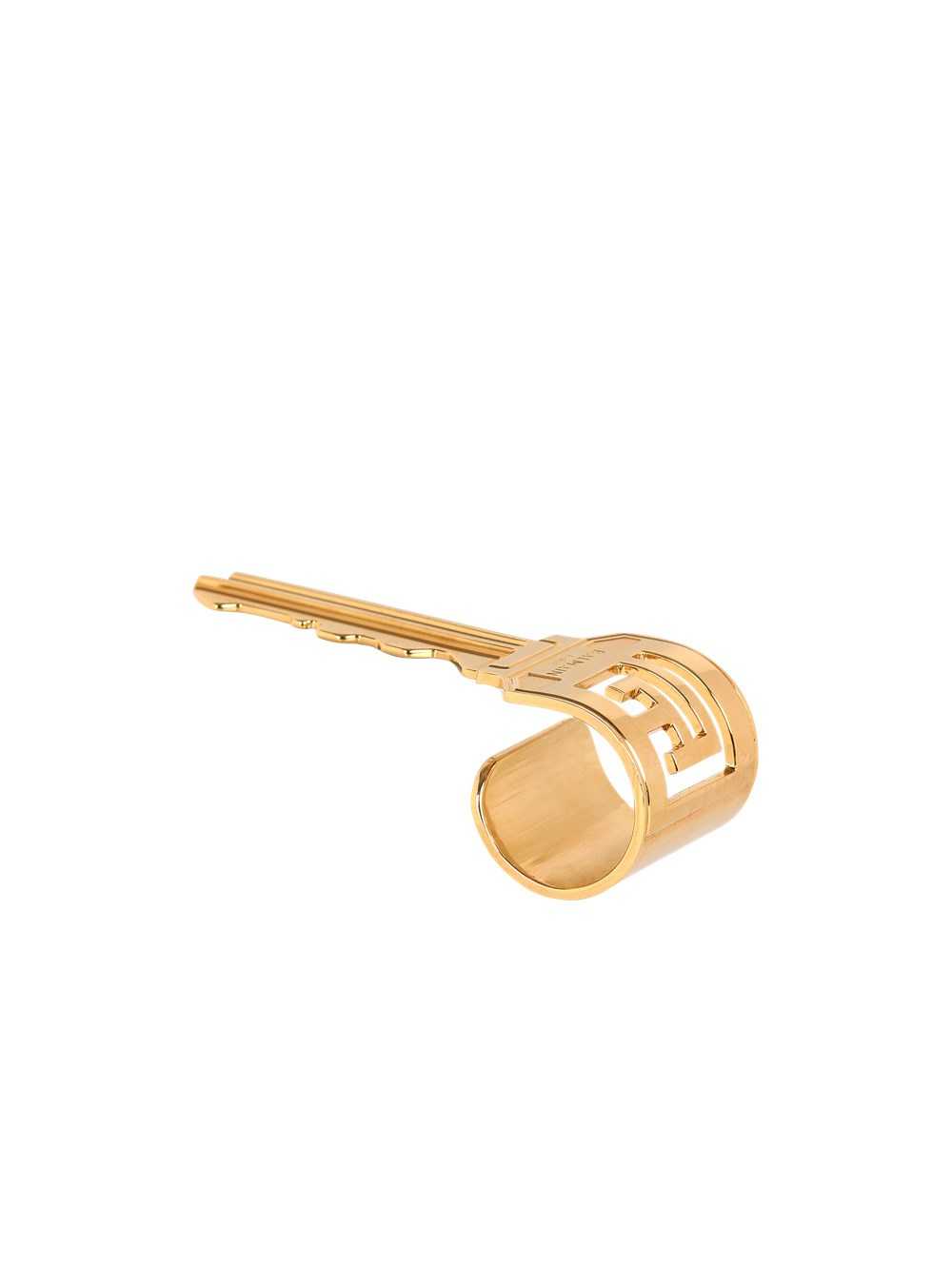 Balmain Brass Key Ring Gold | XFMLGPY-79