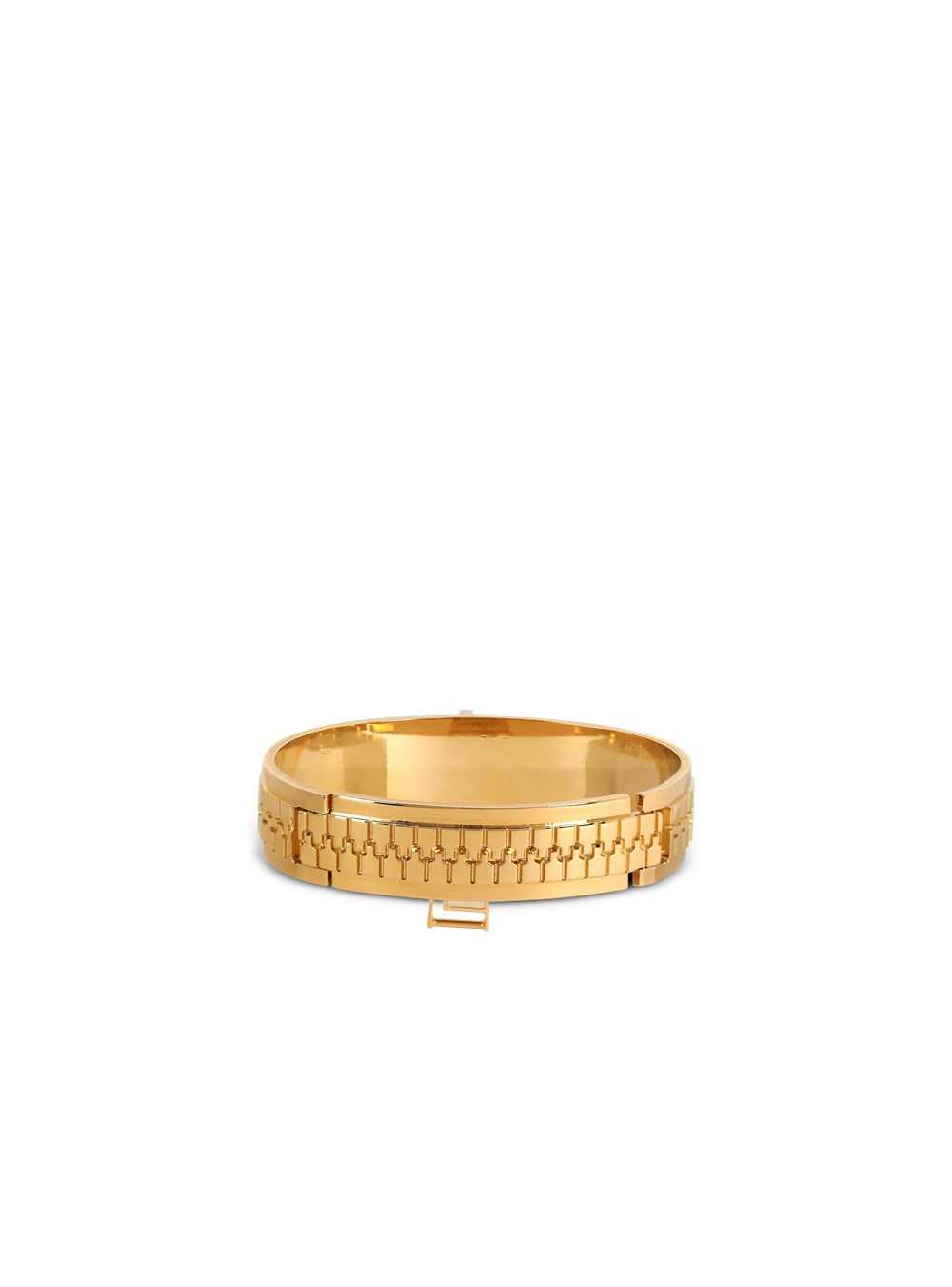 Balmain Brass Zip Bracelet Gold | XAMFQKO-79