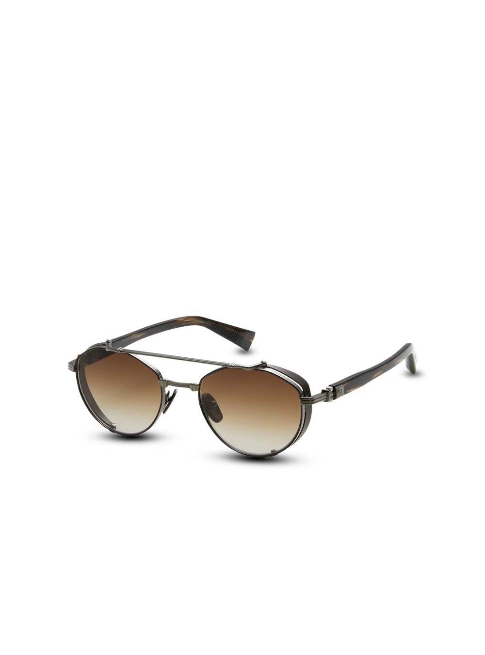 Balmain Brigade Iv Sunglasses Brown | GMWBJIH-92