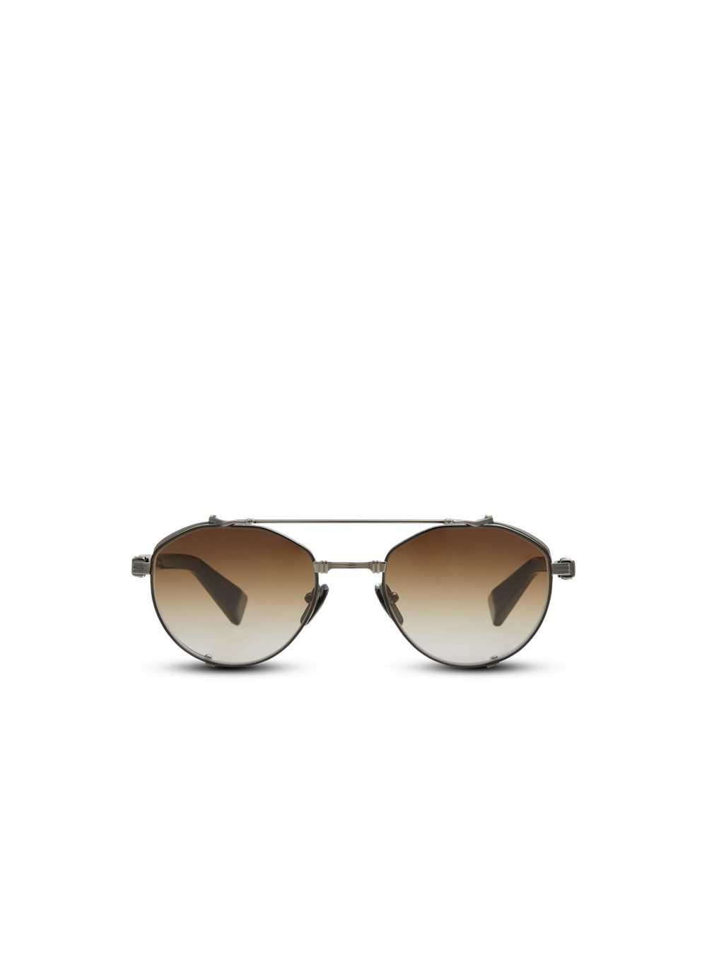 Balmain Brigade Iv Sunglasses Brown | GMWBJIH-92