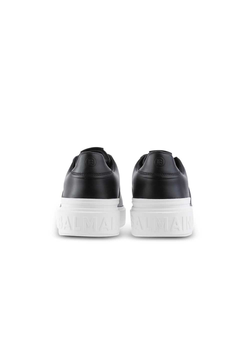 Balmain Calfskin B-court Sneakers Black | TGDFNZC-65