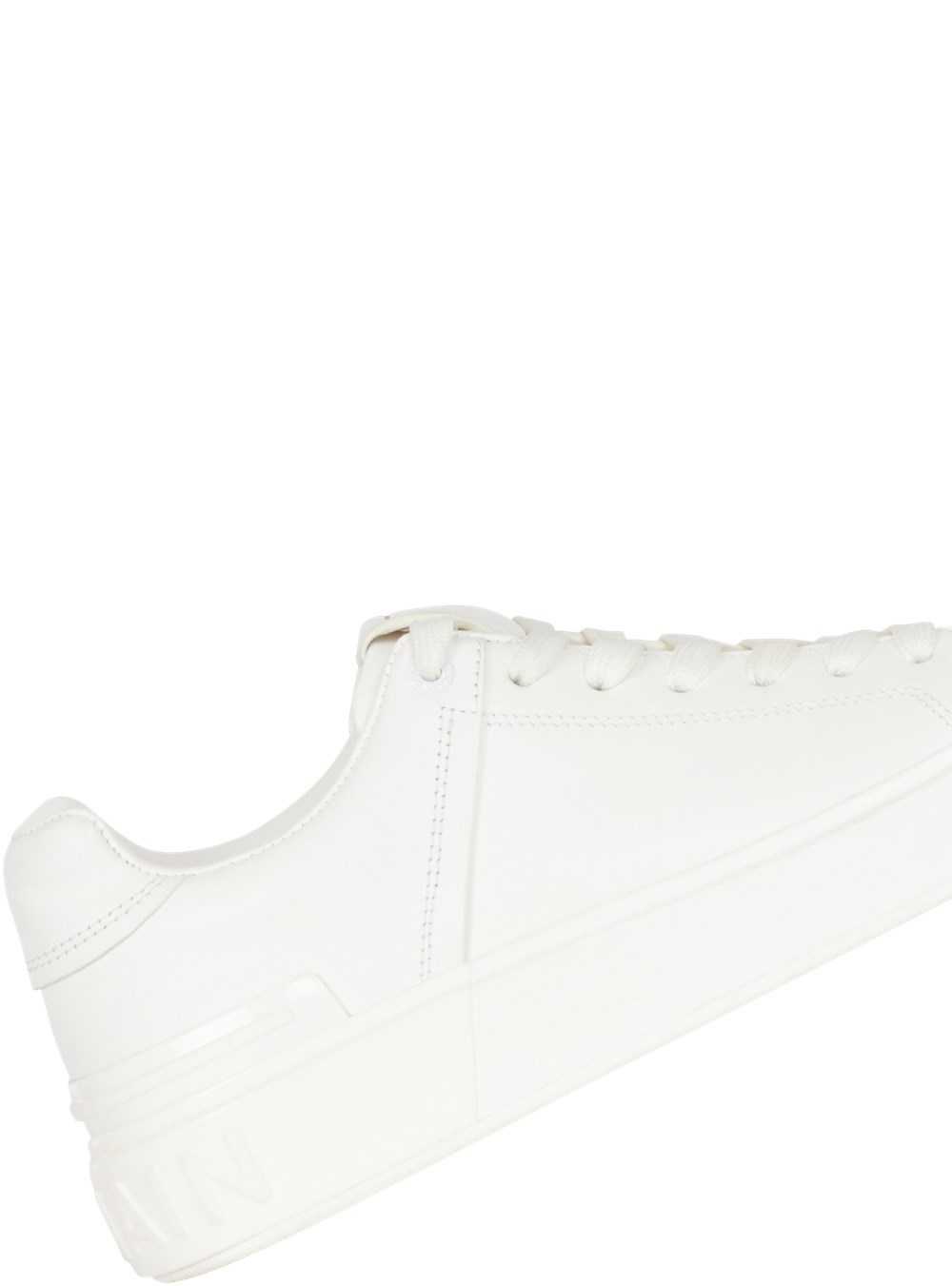 Balmain Calfskin B-court Sneakers White | YNAGHFS-95